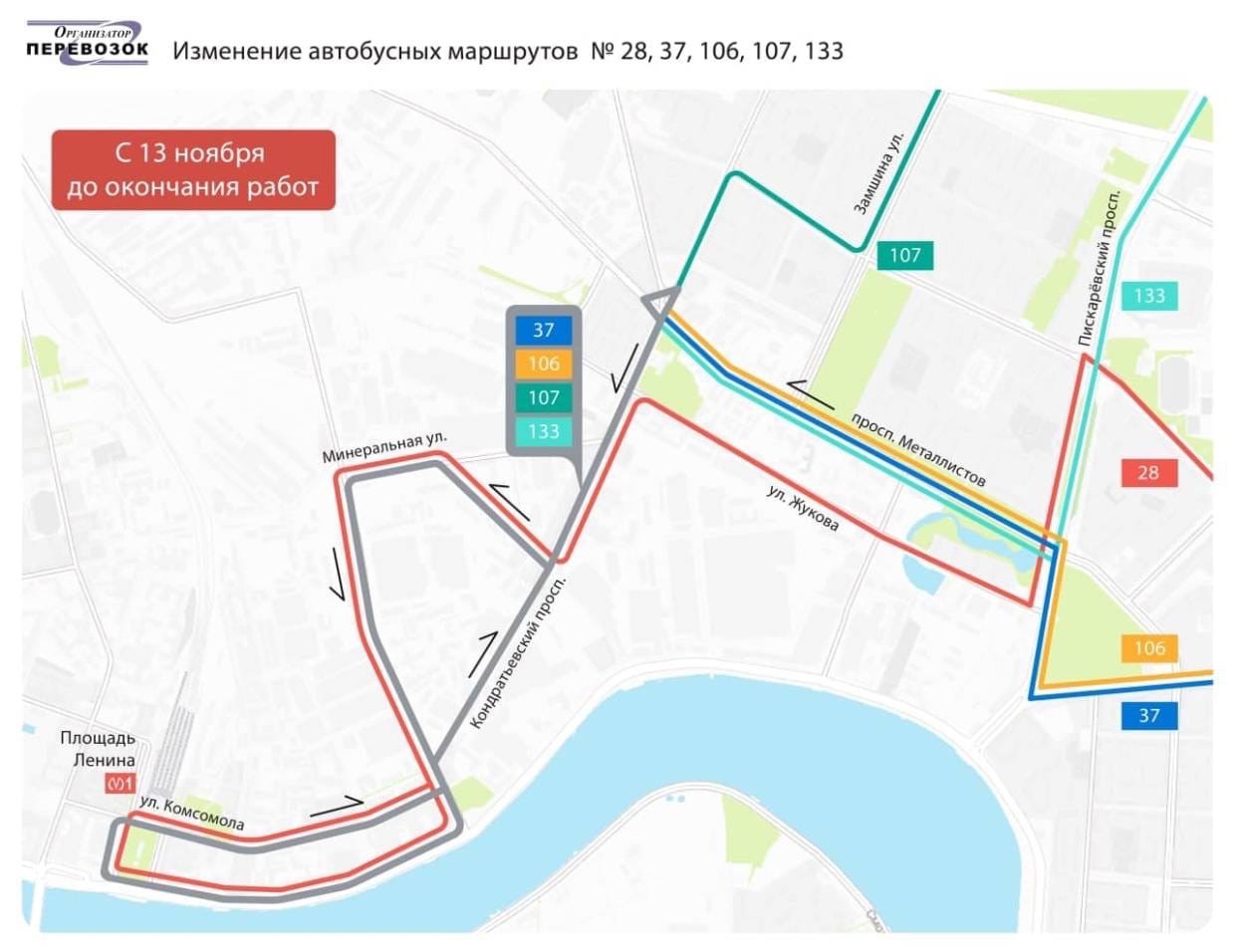 Кондратьевский проспект карта спб